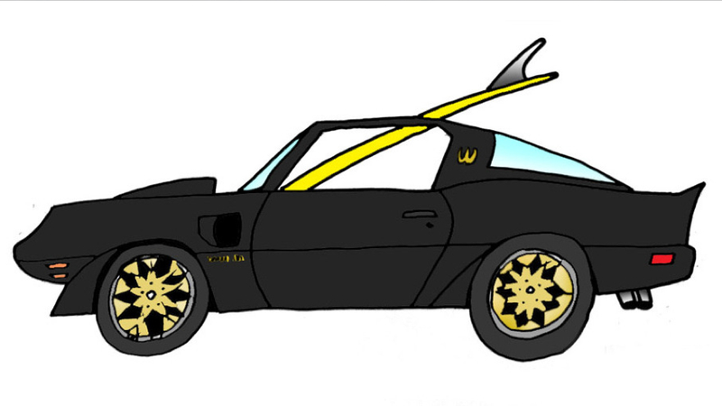 Illustration for article titled Surfboards And Cars Illustrated: The Ultimate Mid-Winter Summer Car Fantasy